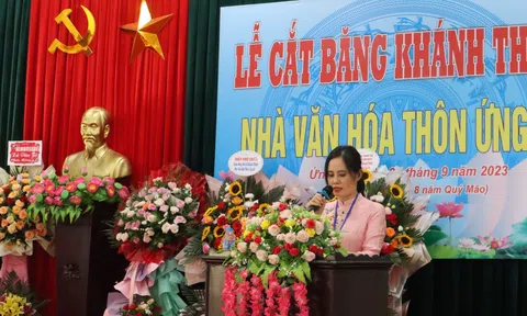 Khánh thành Nhà Văn hóa thôn Ứng Cử trị giá hơn 3,8 tỷ đồng 