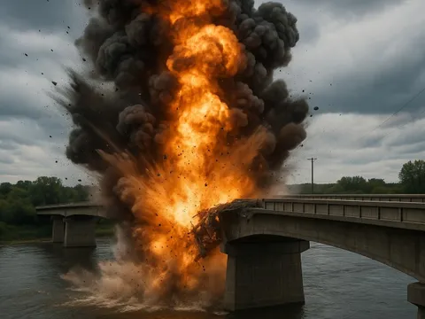 Bom lượn, UAV dồn dập: Nga tung đòn đánh sập cầu huyết mạch của Ukraine